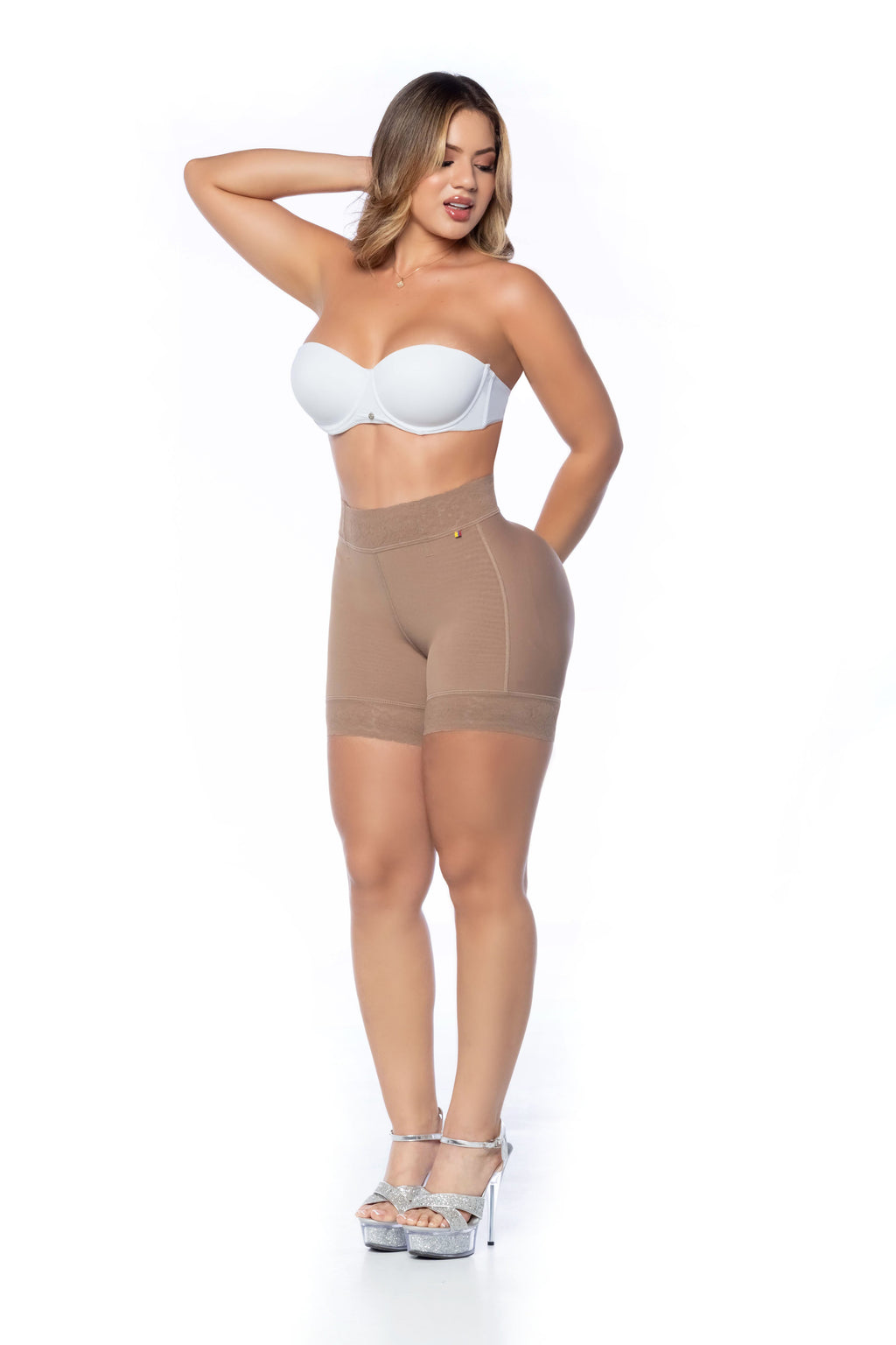 Qbano Nova Women’s Low Waist Shaping Shorts – Tummy Control, Invisible Butt Lift (Atenea) 16022