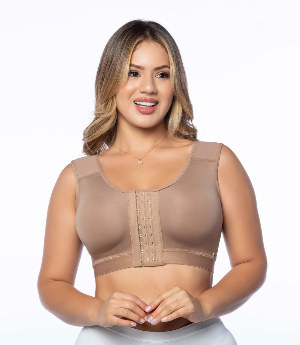 Qbano Nova Women’s Sleeveless Compression Bra – Full Bust Support & Seamless Shaping (Kaliso)