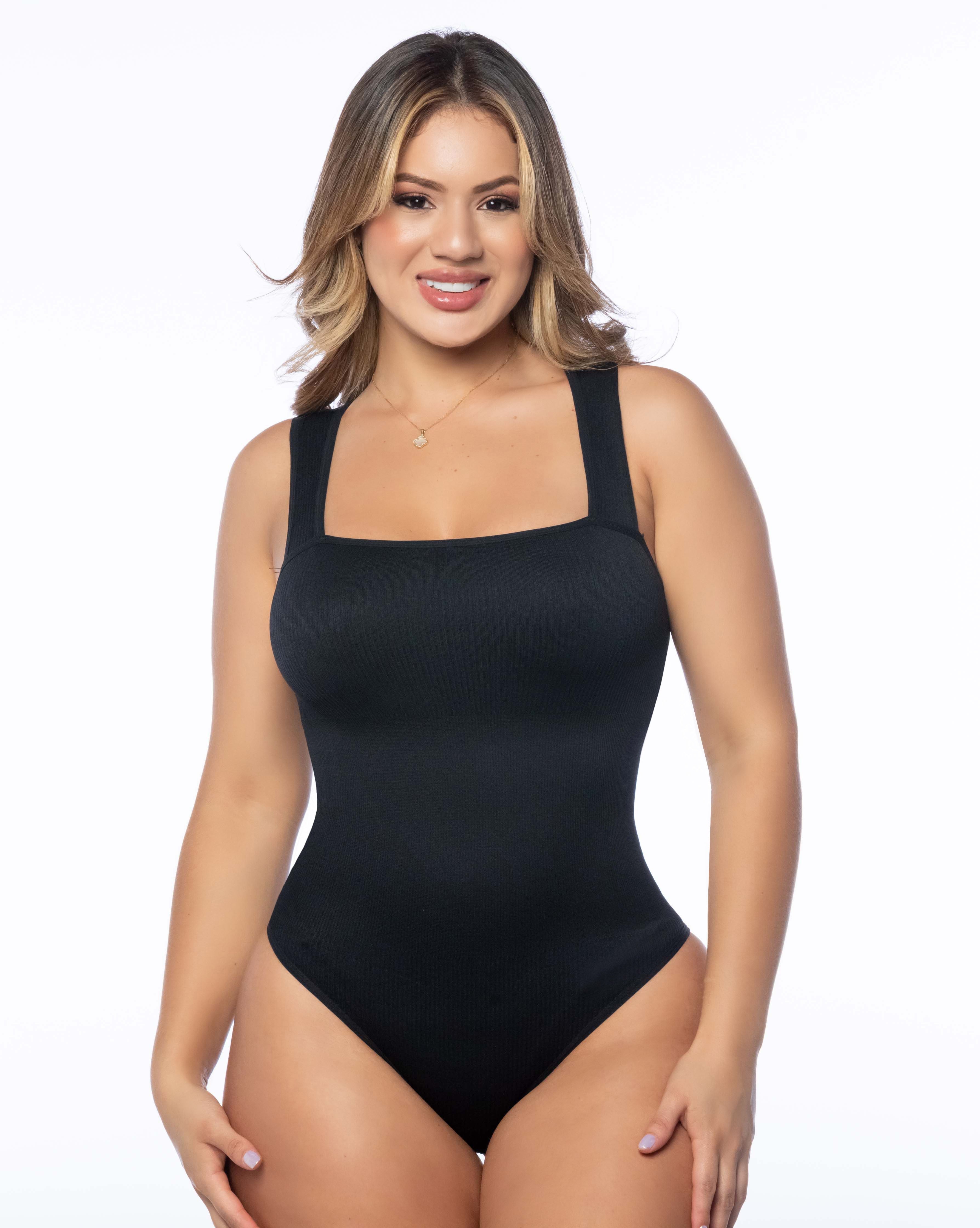 Qbano Nova Women’s Tummy Control Shapewear Bodysuit – Bikini Cut, Seamless Compression
