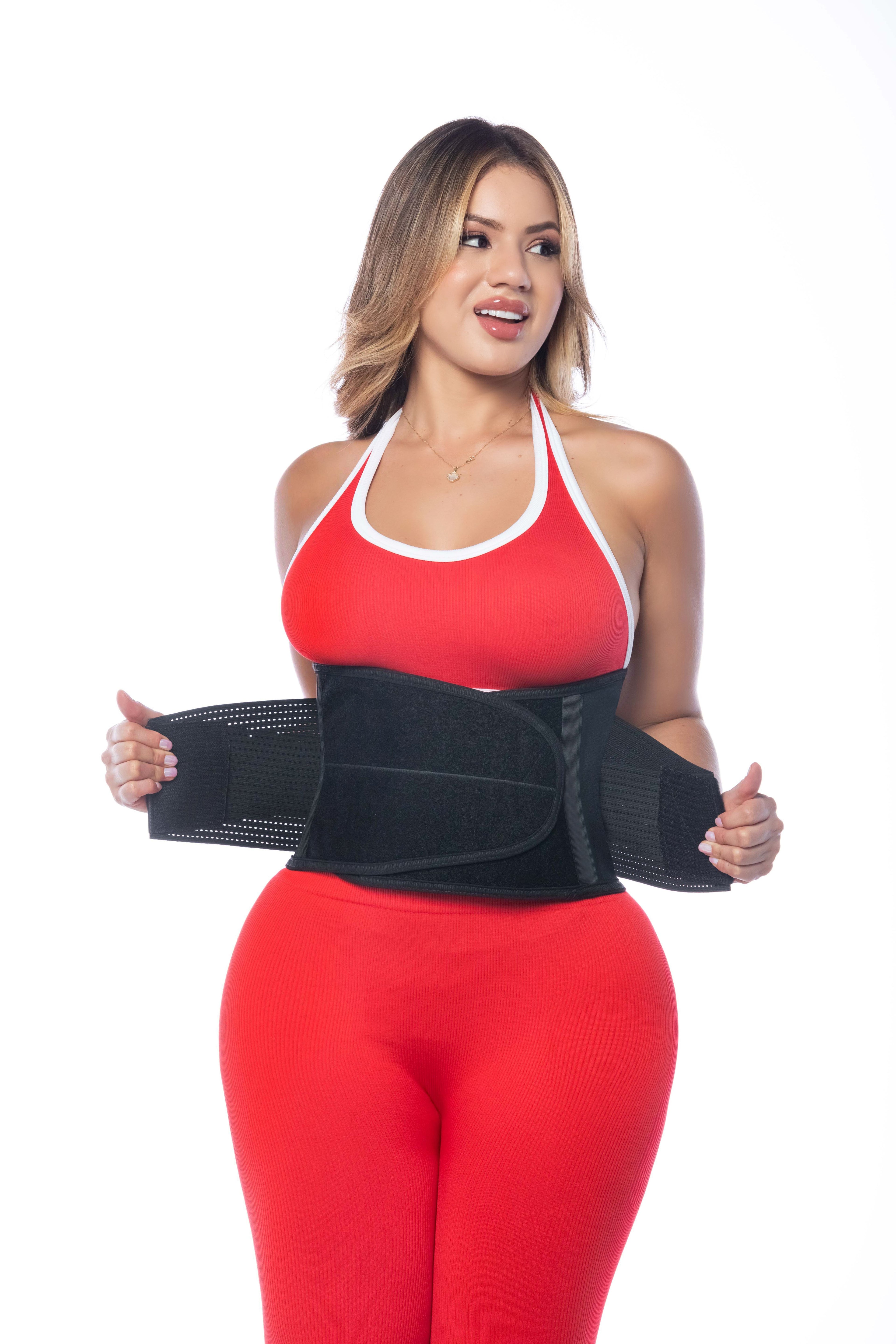 Qbano Nova Women’s Neoprene Waist Trainer Belt – Double Compression, Sweat Band