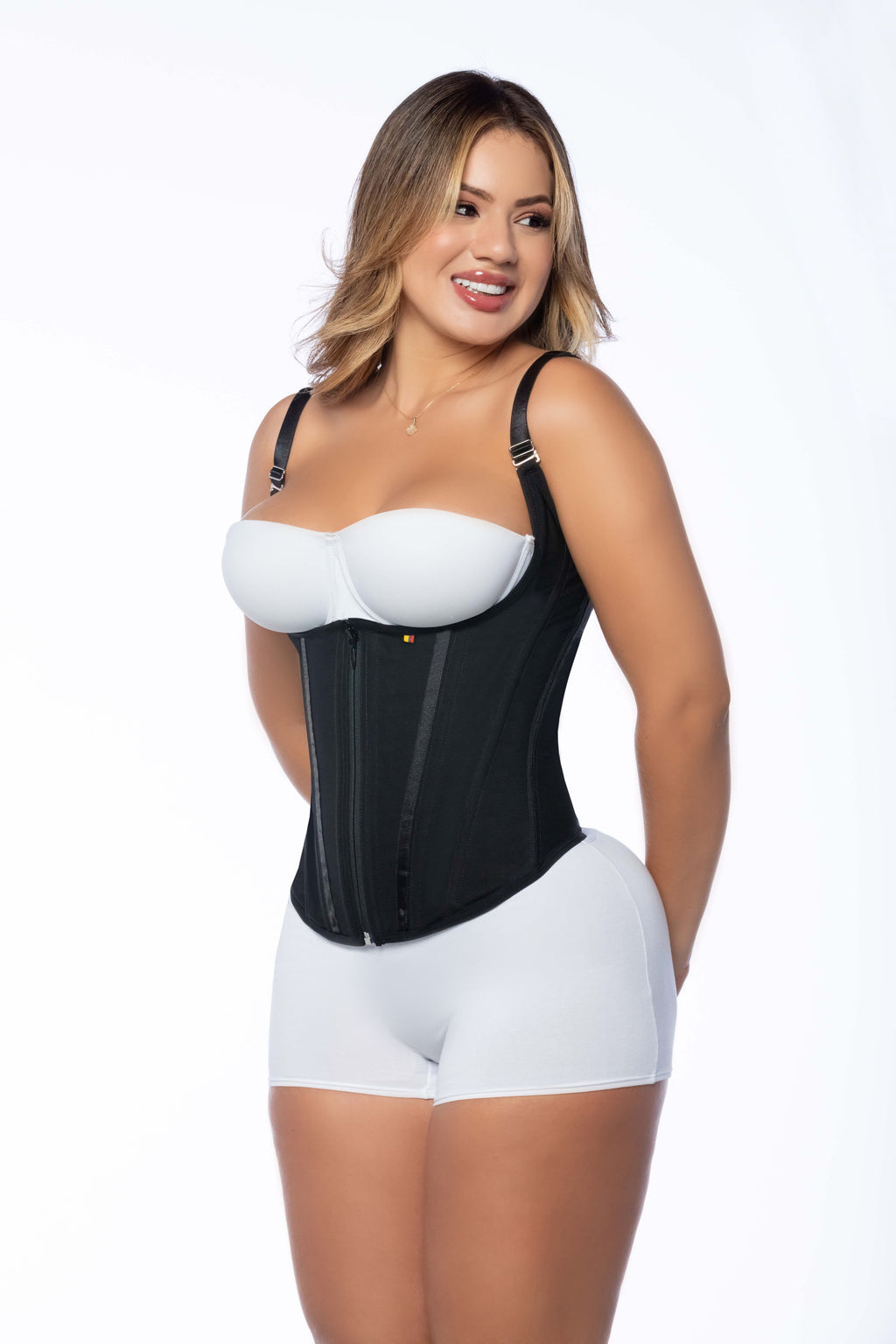 Qbano Nova Women’s 13-Boned Waist Trainer Vest – Open Bust, Full Tummy Control