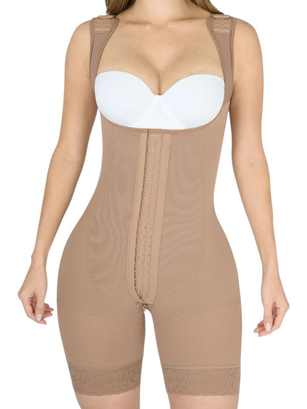 Qbano Nova Patrona Full Body Shaper | Double Compression, Triple Butt Lift & Open Bust Ref. 11039