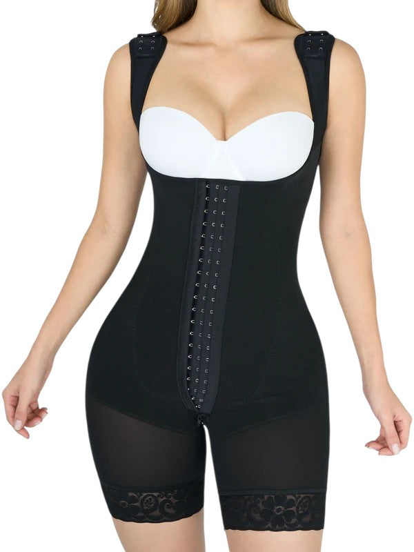 Qbano Nova Patrona Full Body Shaper | Double Compression, Triple Butt Lift & Open Bust Ref. 11039