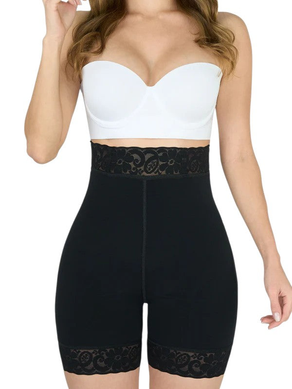 Qbano Nova Women’s High Waist Shaping Shorts – Tummy Control, Invisible Butt Lift(Cleopatra)