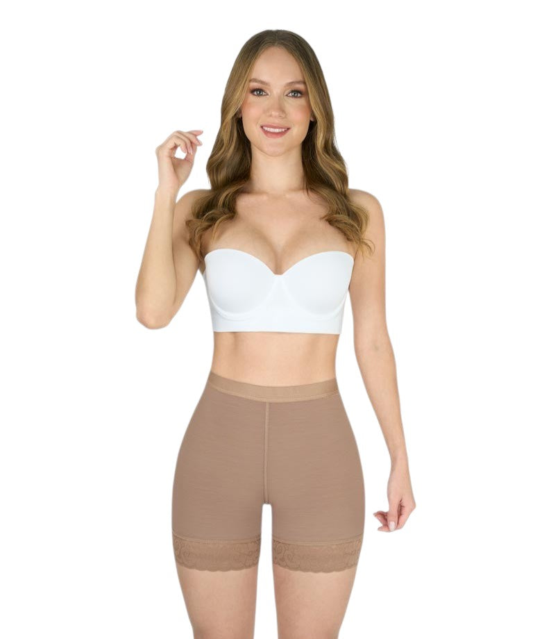 Low-Waist Shaping Shorts (Geminis) with Inner Butt Lift | Firm Compression & Tummy Control