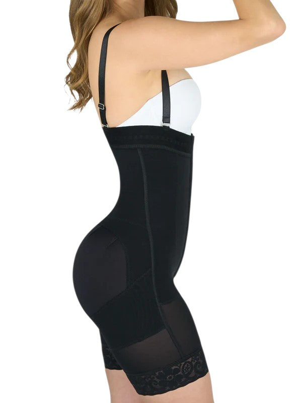 Qbano Nova Reina Strapless Full Body Shaper | Double Compression Tummy Control & Triple Butt Lift